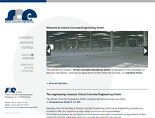 Tablet Screenshot of en.schulz-concrete-engineering.de